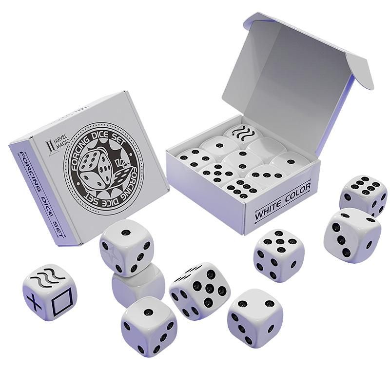 Foto Forcing Dice Set by Iarvel Magic - Forcing plus Normal Dice - White