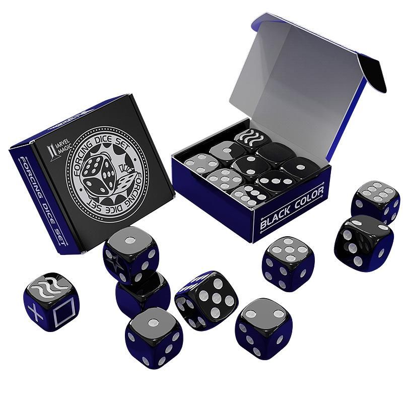 Foto Forcing Dice Set by Iarvel Magic - Forcing plus Normal Dice - Black