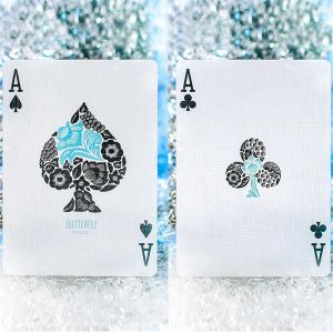 Foto  Butterfly Seasons Playing Cards - Winter  (marked)