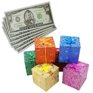 Foto Da Dollari a Scatole Regalo