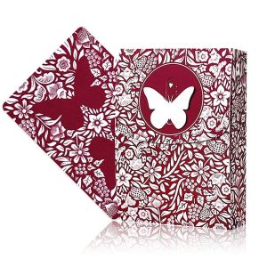 Foto Original 3rd Edition Butterfly Playing Cards  with video tutorials - Red (marked)
