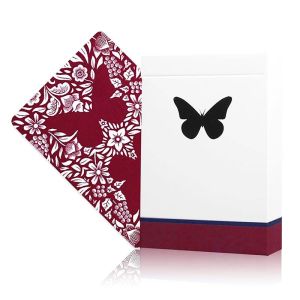 Foto Original 3rd Edition Butterfly Playing Cards  with video tutorials - Red (marked)