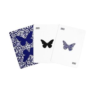 Foto Original 3rd Edition Butterfly Playing Cards  with video tutorials - Blue (marked)