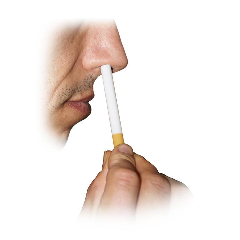 tobacco up nose DiFattaMagic Cigarette Up the Nose
